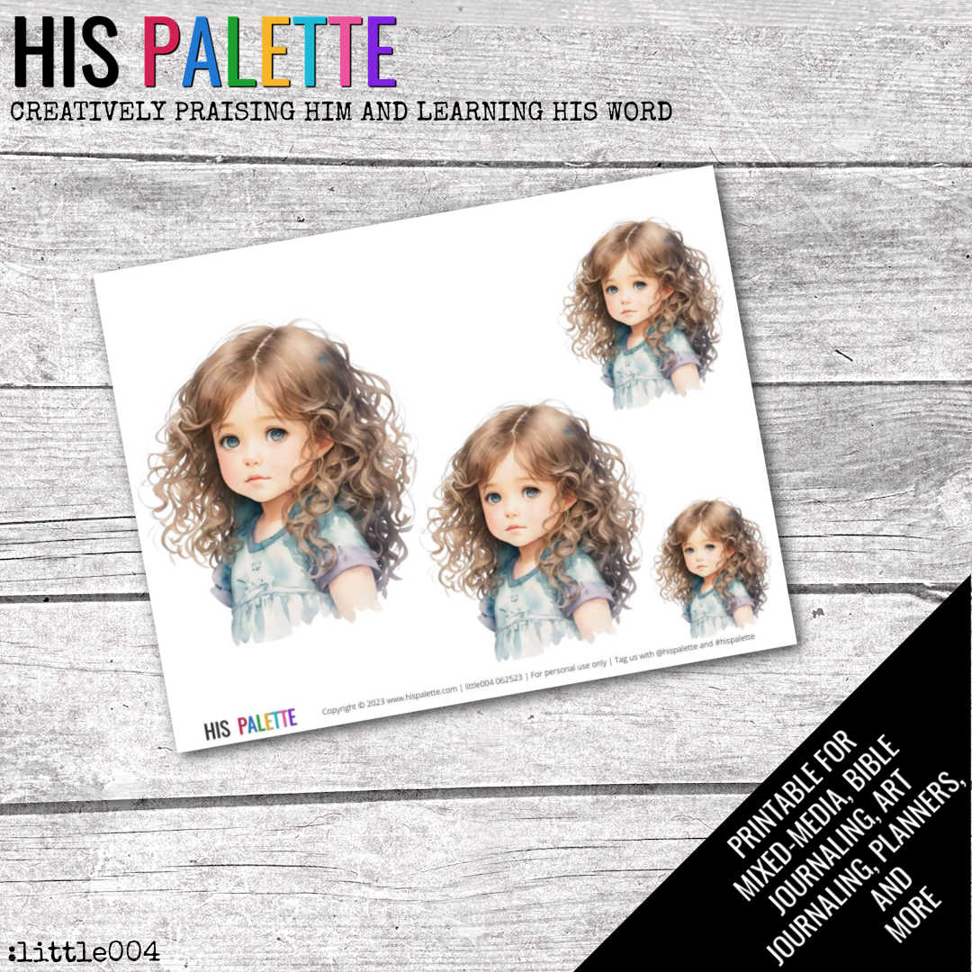 Little 004 printable for mixed-media, Bible journaling and faith art ...