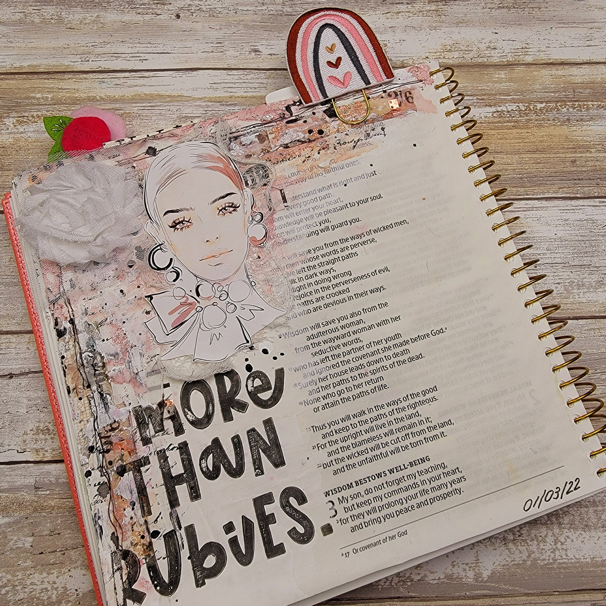 Glamorous printable set for mixed-media, Bible journaling and faith ar ...