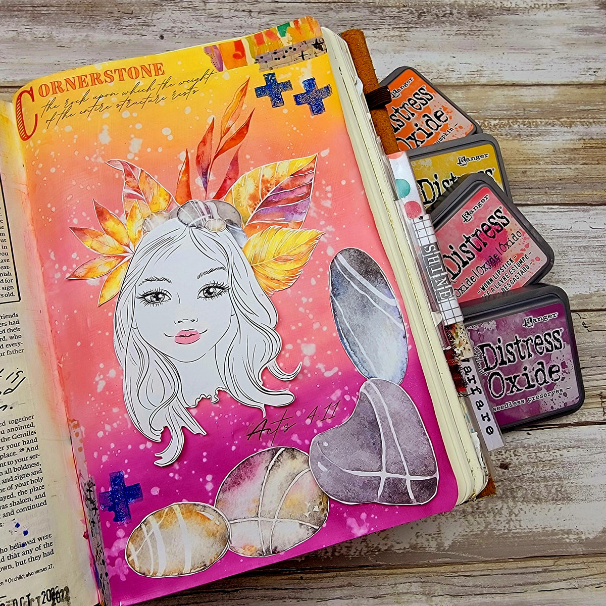 Cornerstone printable kit for mixed-media, Bible journaling and faith ...