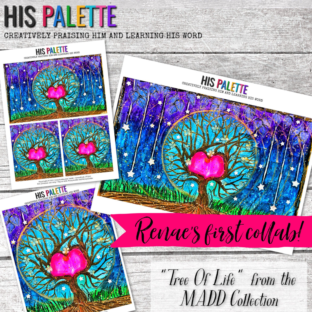 MADD Collection "Tree Of Life" Printable for Bible Journaling and Mixe ...