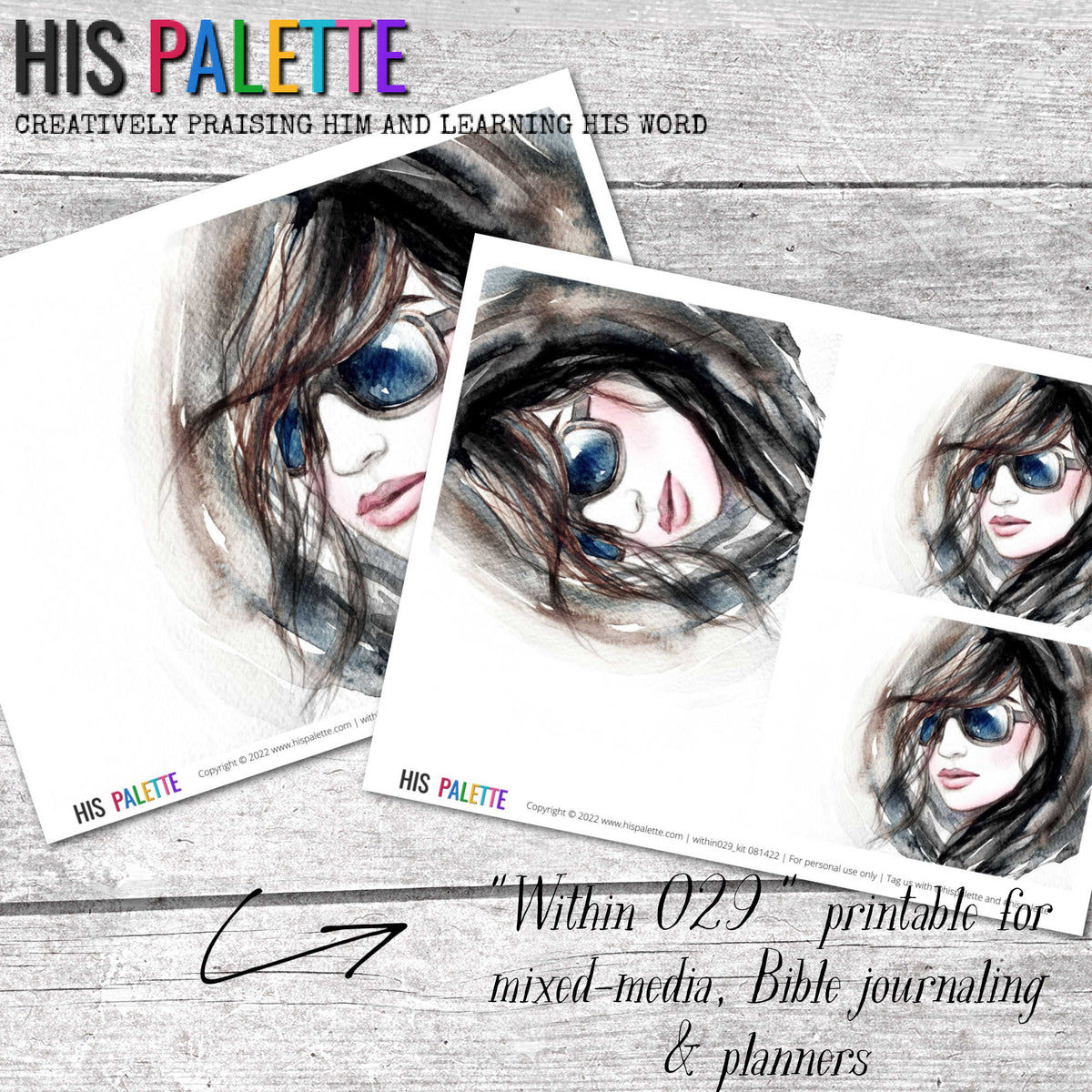 Within 029 printable for mixed-media, Bible journaling and faith art ...