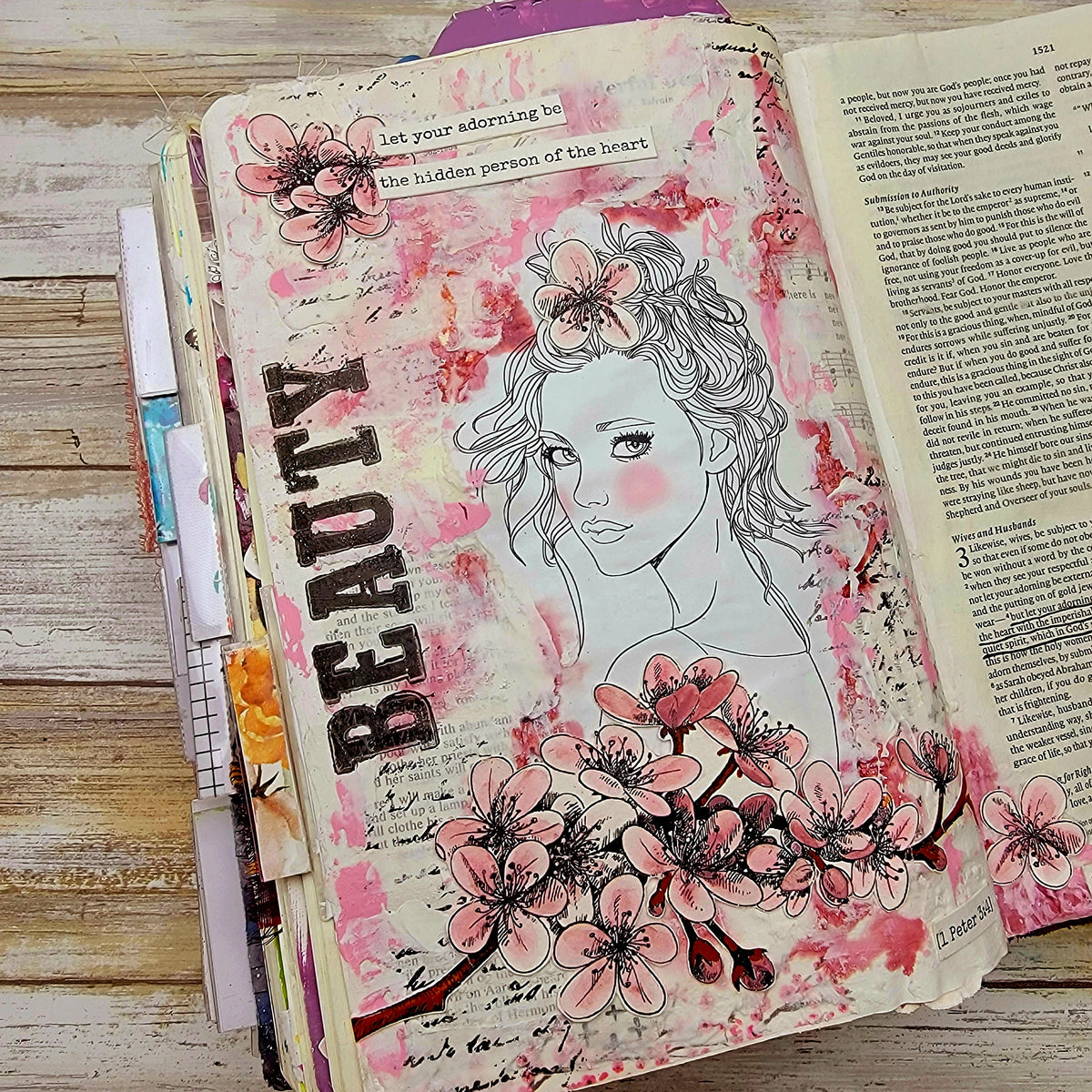 Toni Raye printable for mixed-media, Bible journaling and faith art ...