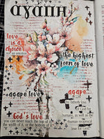 A Divine Romance printable kit for mixed-media, Bible journaling and faith art
