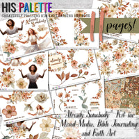 Already Somebody printable kit for mixed-media, Bible journaling and faith art