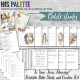Is Your Jesus Showing? 53-page printable study &amp; kit for Bible journaling and faith art