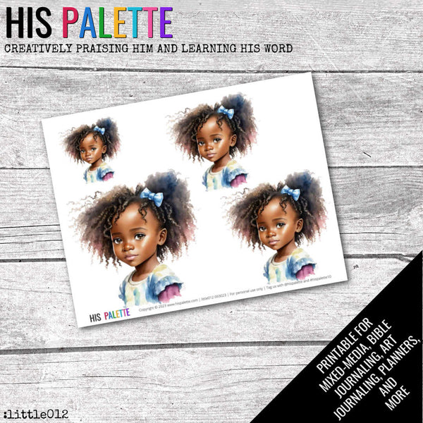 Little 012 printable for mixed-media, Bible journaling and faith art
