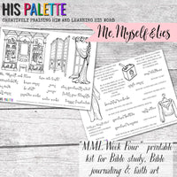 MML Week Four printable for Bible study, Bible journaling and faith art