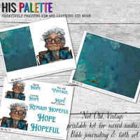 Not Old, Vintage printable kit for mixed-media, Bible journaling and faith art