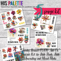 Sunday Brunch 05/06 Add-On printable kit for mixed-media, Bible journaling and faith art