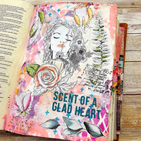 Inhale printable for mixed-media, Bible journaling and faith art