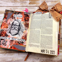 Abraham printable for mixed-media, Bible journaling and faith art