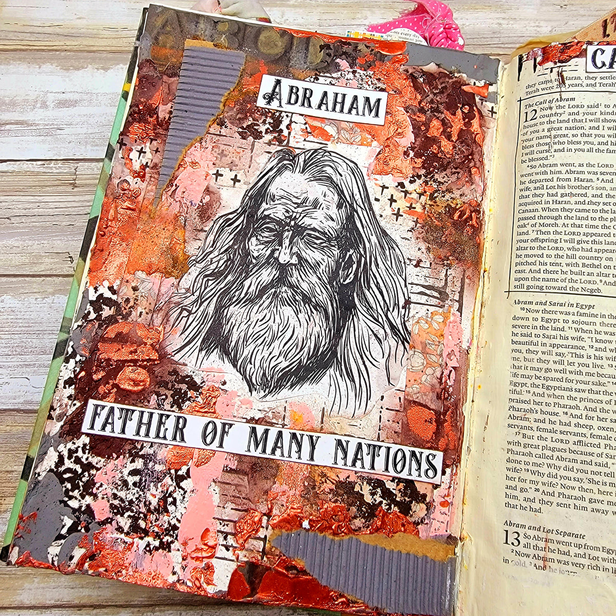 Abraham Printable For Mixed Media Bible Journaling And Faith Art His