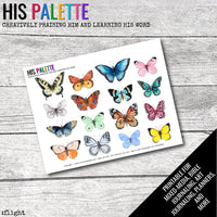 Flight printable for mixed-media, Bible journaling and planners