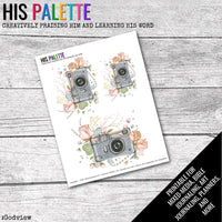 God-View printable for mixed-media, Bible journaling and faith art