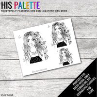 Her Soul Printable for Mixed-Media, Bible Journaling and Faith Art