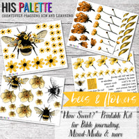How Sweet? printable for mixed-media, Bible journaling and faith art
