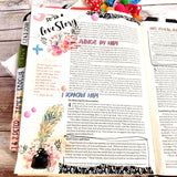 A Love Story printable kit for mixed-media, Bible journaling and planner