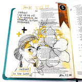 God-confident Printable for Mixed-Media, Bible Journaling and Faith Art