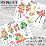 His Presence Printable Kit for Mixed-Media, Bible Journaling and Faith Art
