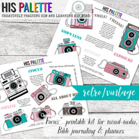Focus Printable Kit for Bible Journaling and Faith Art