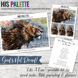 Like A Lion Printable Kit for Mixed-Media, Bible Journaling, and Planners