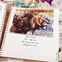 Like A Lion Printable Kit for Mixed-Media, Bible Journaling, and Planners