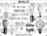 Light Printable Kit for mixed-media, Bible journaling and planners