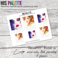 Polaroid 001 printable for mixed-media, Bible journaling and planners