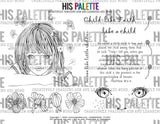 Child-like Faith printable kit for mixed-media, Bible journaling and planner