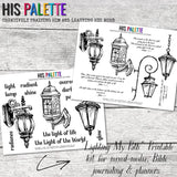 Lighting My Path printable kit for mixed-media, Bible journaling and planner
