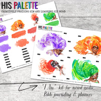 I AM printable kit for mixed-media, Bible journaling and planner