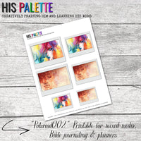 Polaroid 002 printable for mixed-media, Bible journaling and planner