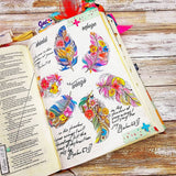 Pinions printable for mixed-media, Bible journaling and planners