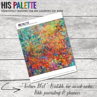 Texture BG1 printable background for mixed-media, Bible journaling and planners